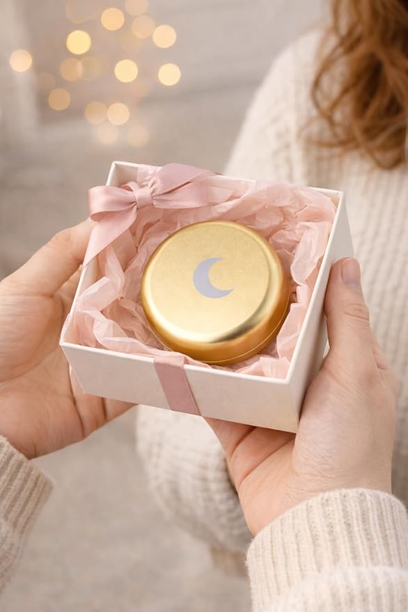 Brando Moon Small Metal Pill Container - 2.1 x 0.9” Pocket Size Portable Pill Box Case – Sturdy Storage Organizer for Coffee, Pills and other Small Components while Traveling