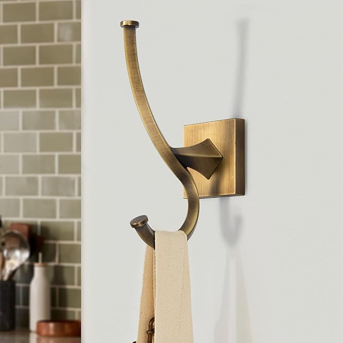 TUNNY 2 Pack Vintage Coat Hooks-Copper Brushed Wall Hooks Towel Hooks Towel Robe Hooks,for Entry Shoe Cabinet, Wardrobe Bathroom Bedroom Furniture Hardware