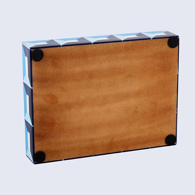 Handicrafts Home Decorative Box 8x6 – Photo Storage Box, Jewelry Organizer, Modern Decorative Storage Box with Lid, Bohemian Table Décor, Vintage Keepsake Box for Shelf or Coffee Table Décor