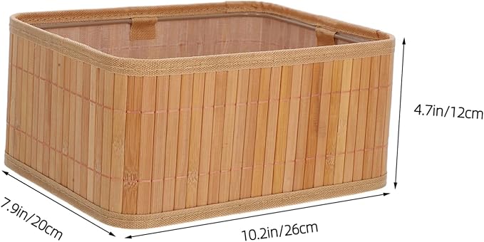UPKOCH 3pcs Woven Storage Baskets Natural Organizer Bins for Bathroom Bedroom Laundry Kitchen Small Baskets for Makeup Pet