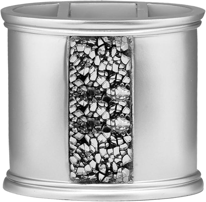 Popular Bath Silver Sinatra, Tooth Brush Holder
