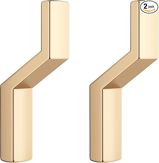 Heavy Duty Wall Hooks for Hanging, 40 lbs Single Coat Hooks & Towel Hooks Wall Mounted, Rust-Resistant Zinc Alloy Hooks for Bathroom, Mudroom, Door, Barn, Farmhouse (2, Copper)