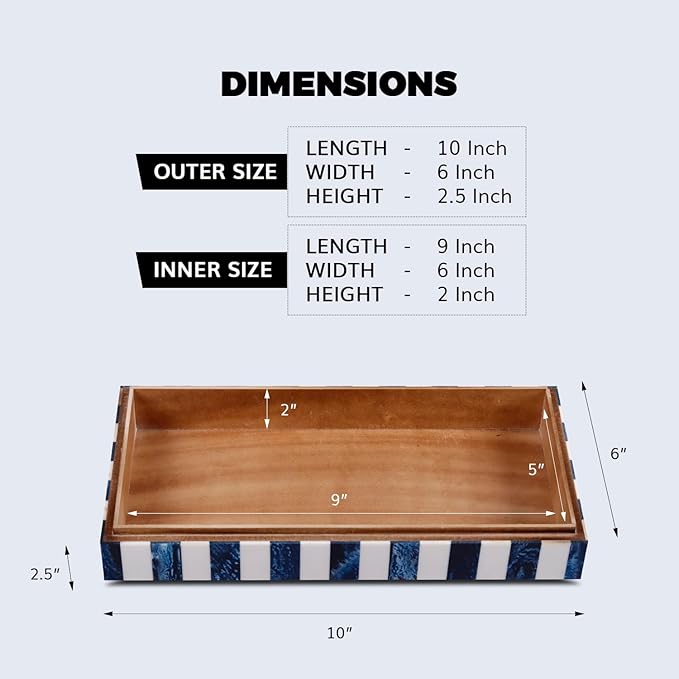 Handicrafts Home Large Decorative Storage Box 12x6â Coffee Table Organizer Box, Modern Home DÃ©cor Accent, Keepsake Memory Box, Jewelry Storage Box, Boho Decorative Box with Lid for Shelf, Mantle Decor