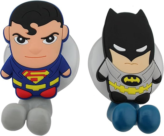 Bat Superhero 2 pcs Set Toothbrush Holders with Suction Cup for Wall in Bathroom at Home RV Camper Van