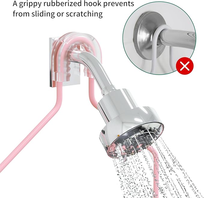 TreeLen Shower Caddy Pink, Large Shower Racks for Inside Shower, Pink Bathroom Organizer, Gift for Girlfriend
