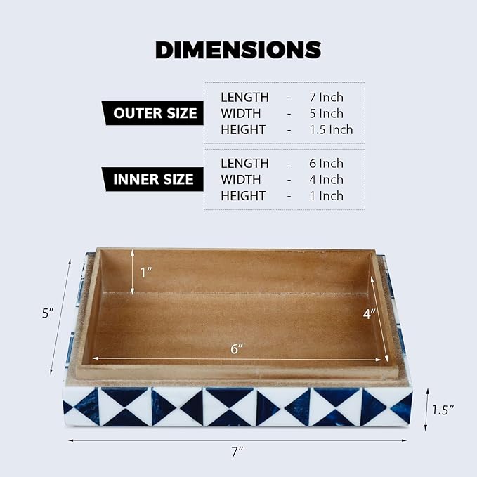 Handicrafts Home Decorative Box 8x6 â Photo Storage Box, Jewelry Organizer, Modern Decorative Storage Box with Lid, Bohemian Table DÃ©cor, Vintage Keepsake Box for Shelf or Coffee Table DÃ©cor