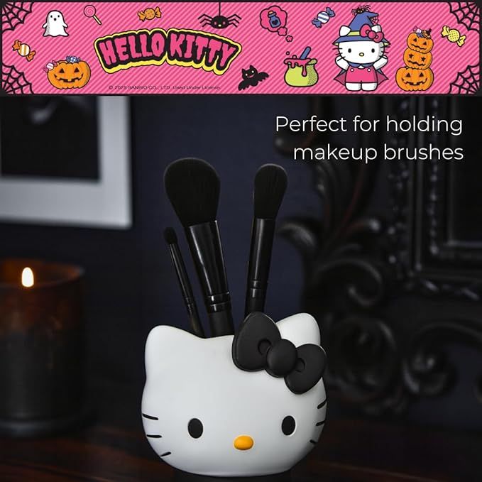 Sanrio Hello Kitty Toothbrush Holder - Makeup Brushes/Pens Tumbler, (Official Peanuts Product) by Franco Collectibles