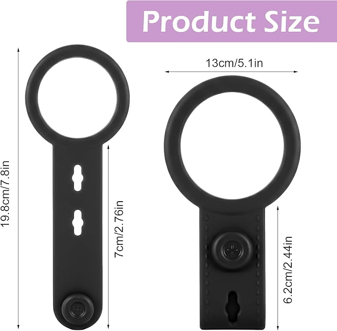 Silicone Kitchen Towel Holder, 4PCS Waterproof Dish Towel Holder, Towels Clips for Cabinet Stove Oven Handle or Rods, Heat Resistant Anti-Slip Hanging Kitchen Towels(Black)