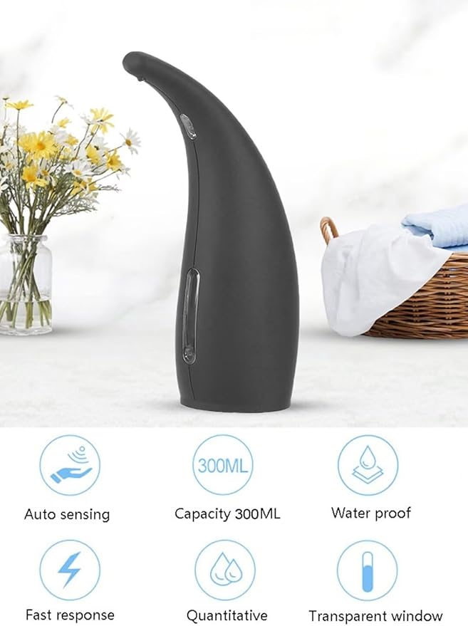 Soap Dispenser,Touchless Bath Kitchen Countertop Automatic Soap Dispenser with Infrared Motion Sensor,IPX6 Waterproof.Perfect for Bathroom and Kitchen.