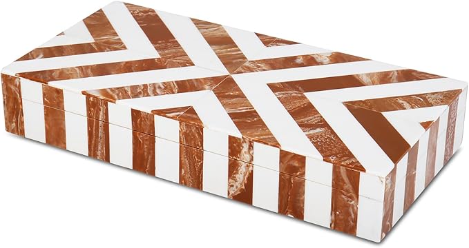 Handicrafts Home Large Decorative Storage Box 12x6â Coffee Table Organizer Box, Modern Home DÃ©cor Accent, Keepsake Memory Box, Jewelry Storage Box, Boho Decorative Box with Lid for Shelf, Mantle Decor