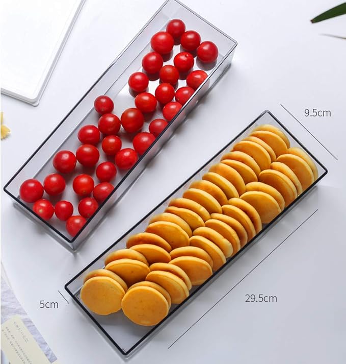 Flatware Tray Kitchen Drawer Organizer With Lid And Drainer - Plastic Food Storage Container food storage box for refrigerator Dinnerware Holder