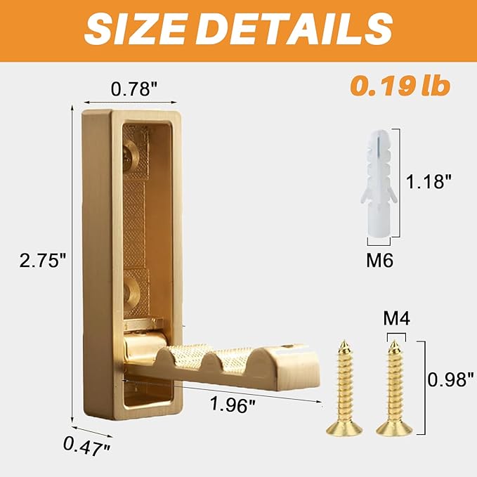 4PCS Folding Wall Hooks, Foldable Coat Hooks Heavy Duty Foldable Hook Bathroom Towel Hooks Robe Hooks Wall Mounted for Bathroom, Closet, Entryway, Pool, and Kitchen (Square-Light Gray)