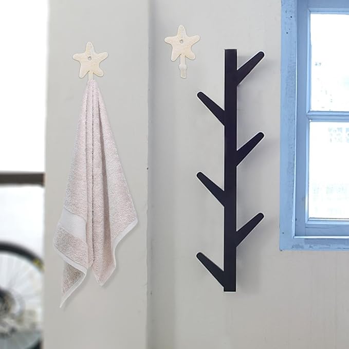 Zerodeko Wall Hooks Vintage Cast Iron Decorative Single Coat Hat Hook for Entryway Kitchen Bathroom Towel Hanger