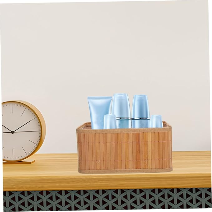 UPKOCH 3pcs Woven Storage Baskets Natural Organizer Bins for Bathroom Bedroom Laundry Kitchen Small Baskets for Makeup Pet