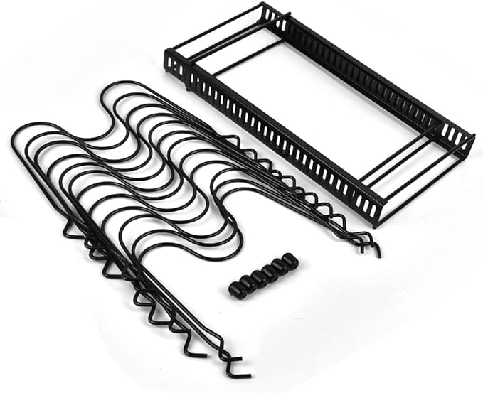 Expandable Pots & Pans Organizer, Pan Rack for Kitchen Countertop & Cabinet, 12 Adjustable Dividers, Pot Lid Organizer, Cutting Board Holder