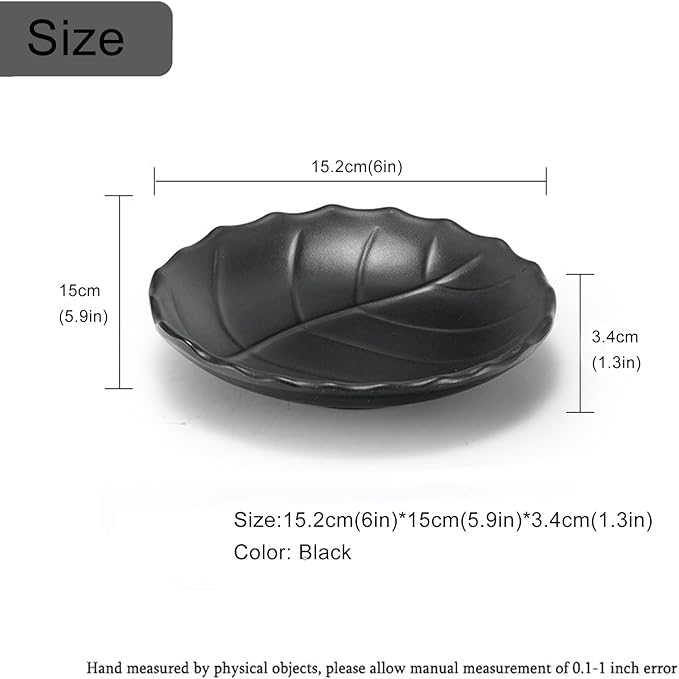 Jewelry Tray, Black Leaf Style, Jewelry Storage, Key Dish, Dresser Decor, 21.5cm(8.4in) x11.5cm(4.5in)x 4cm(1.6in)