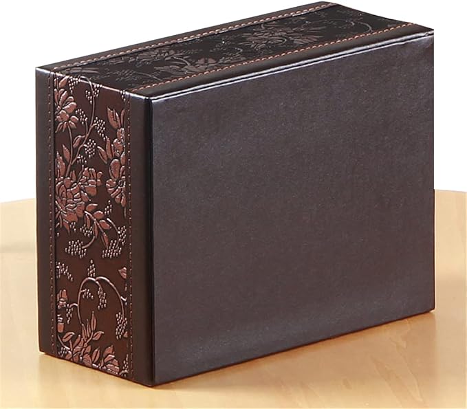 Leather Tissue Box Cover Rectangular and Multifunction Remote Control Caddy,Suitable for Storing pens and Stationery,Desk Organizer Storage for Office and Home(Antique)