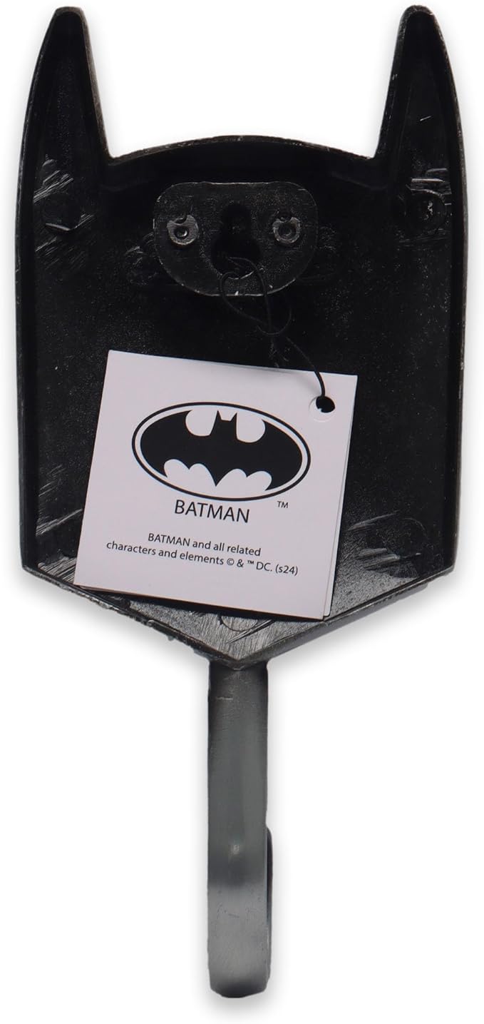 Open Road Brands DC Comics Batman Metal Wall Hook - Batman Hook for Coats, Jackets, Keys and More - Great Gift Idea
