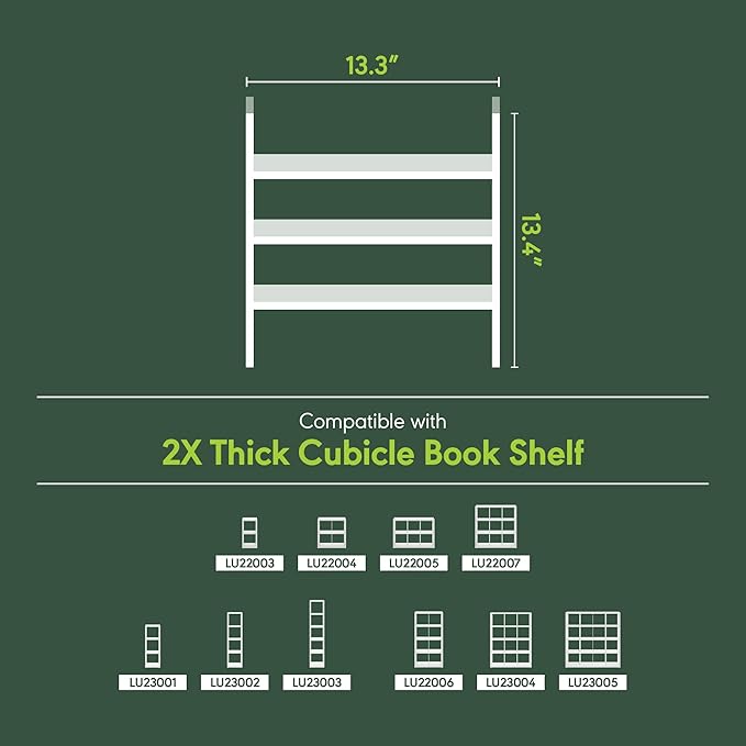 Furinno Cubicle Cube Insert, 3-Shelf Cube Organizer, Fits into Furinno Extra Thick Cubes, for Organizers and Storage, White (Does not fit IKEA Kallax Shelving)