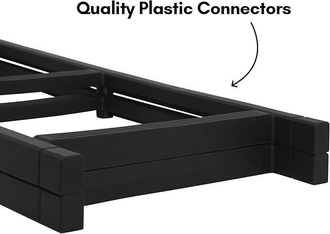 Americanflat Shoe Organizer - 4 Tier Shoe Rack Storage Shelf with Reinforced Frame and Metal Tubes - Black Shoe Rack for Closet, Entryways, or Garages - Easy to Assemble Space-Saving Design