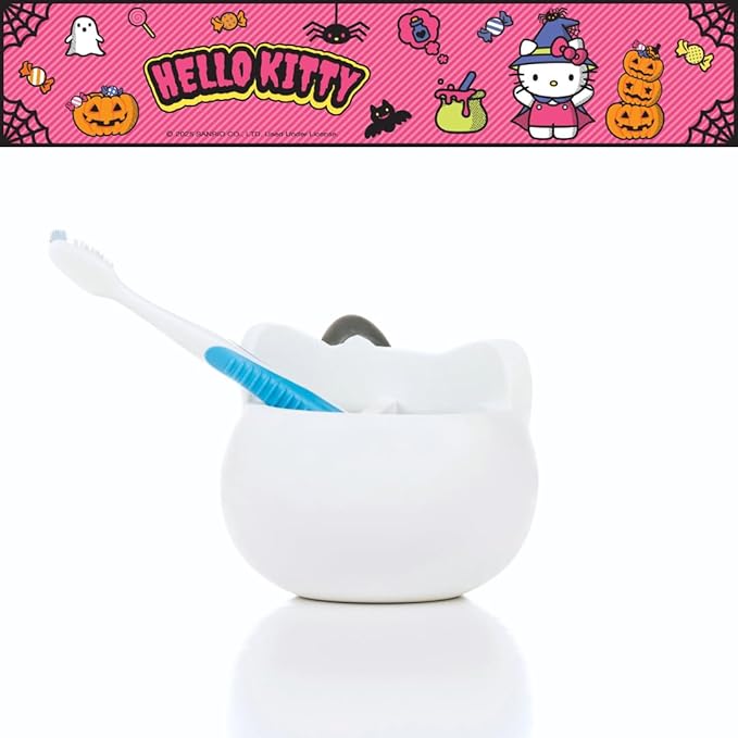 Sanrio Hello Kitty Toothbrush Holder - Makeup Brushes/Pens Tumbler, (Official Peanuts Product) by Franco Collectibles