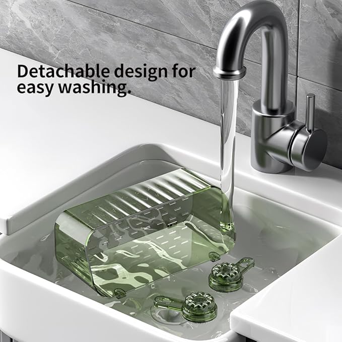 Shower Caddy, Strong Suction Shower Shelf Organizer, Bathroom Removable (Green)