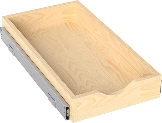 ZOINLIY Wooden Pull Out Cabinet Organizer, Slide Out Drawer for Kitchen Organizers and Storage, Soft Close, Heavy Duty, Fully Expandable