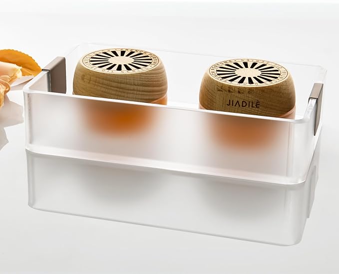 Metal-Glided Acrylic Catchall Tray â Stylish Desktop & Entryway Organizer for Jewelry, Keys, Phone, Cosmetics & More ï¼Frostedï¼