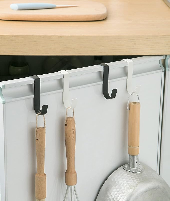 eywlwaar Over The Cabinet Door Single Hooks 5 Pack (White)