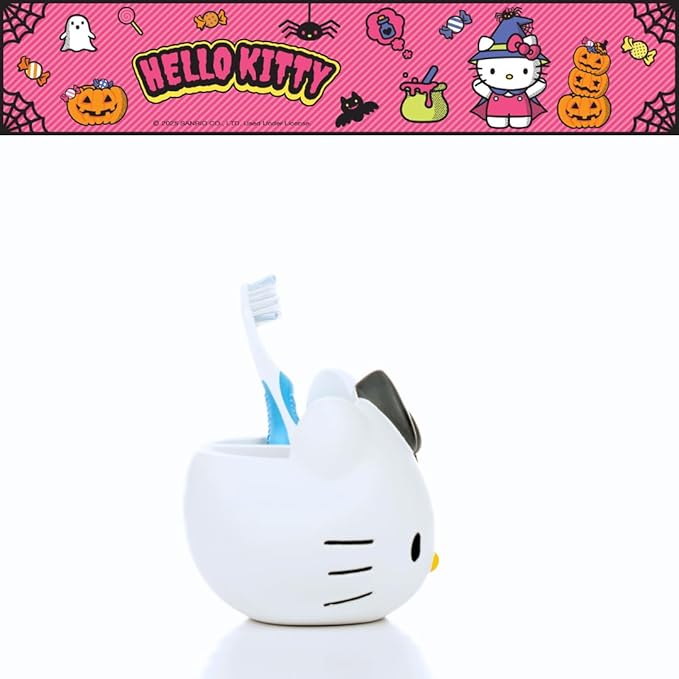 Sanrio Hello Kitty Toothbrush Holder - Makeup Brushes/Pens Tumbler, (Official Peanuts Product) by Franco Collectibles