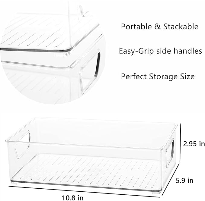 Baby Bottle Organizer, Plastic Storage Center for Baby Bottles and Food Jars, Portable Nursery Storage Plastic Baby Organizer, Convenient Storage Center for Kitchen Cabinet, Refrigerator & Countertop