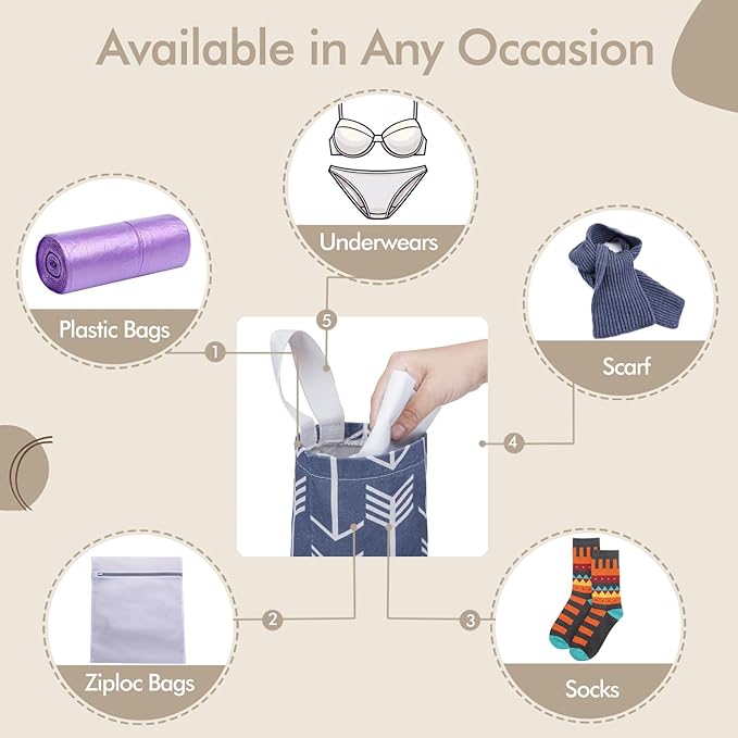 TOGETRUE Plastic Bag Holder, Washable Grocery Wall Mount Organizer, Large Trash Storage Dispenser, Shopping Garbage Bags Carrier for Home, Kitchen, Travelling (Blue) (TTPHB001)