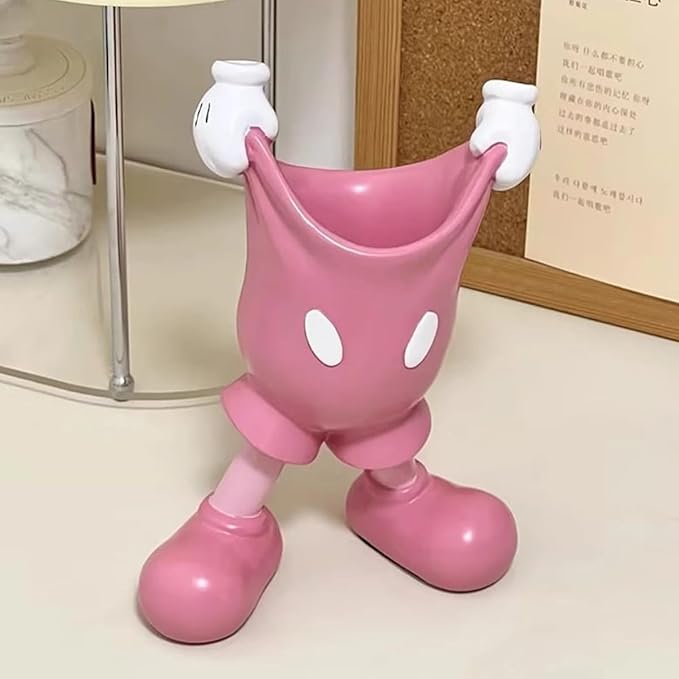 Cute Mouse Pen Holder for Desk, Cartoon Mouse Vase Makeup Brush Holder, Birthday Party Supplies Gift for Home Decoration