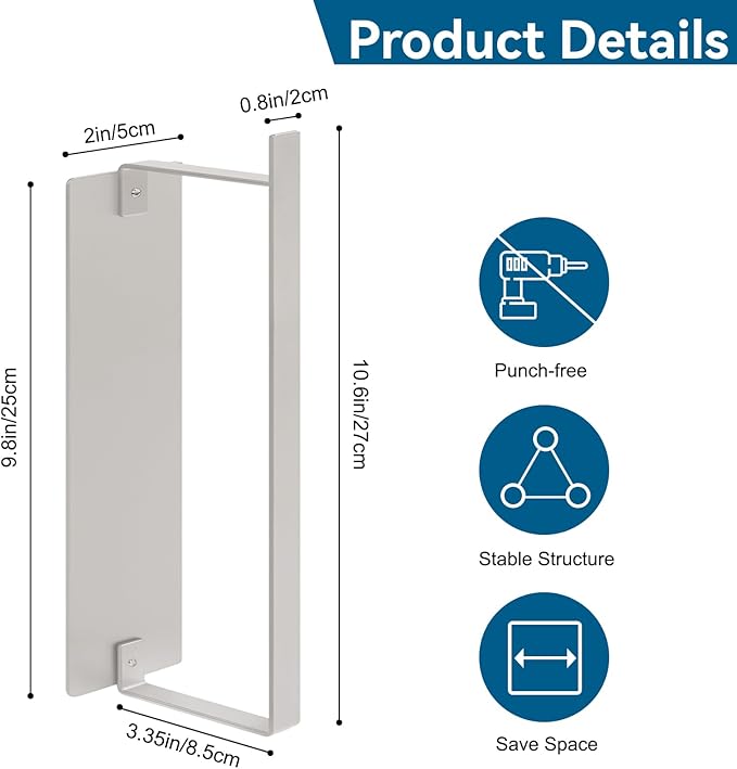 Magnetic Hanger Organizer Stacker, Strong Magnetic Hanger Holder for Laundry Room Washer, Capacity Upgrade Hangers Storage Rack for Adult or Child Clothes Hangers White 1Pack