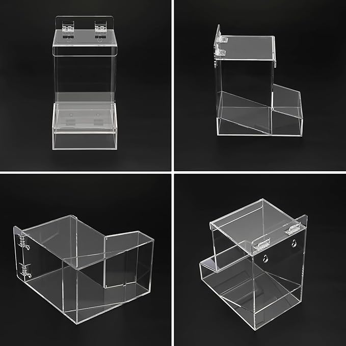 Sumnacon Clear Laundry Pods Holder with Lid, Wall Mounted Acrylic Dispenser Container for Laundry Room Organization, Multi-Purpose Kitchen Storage Dispenser for Candy, Dishwasher Pods, Plastic Bags