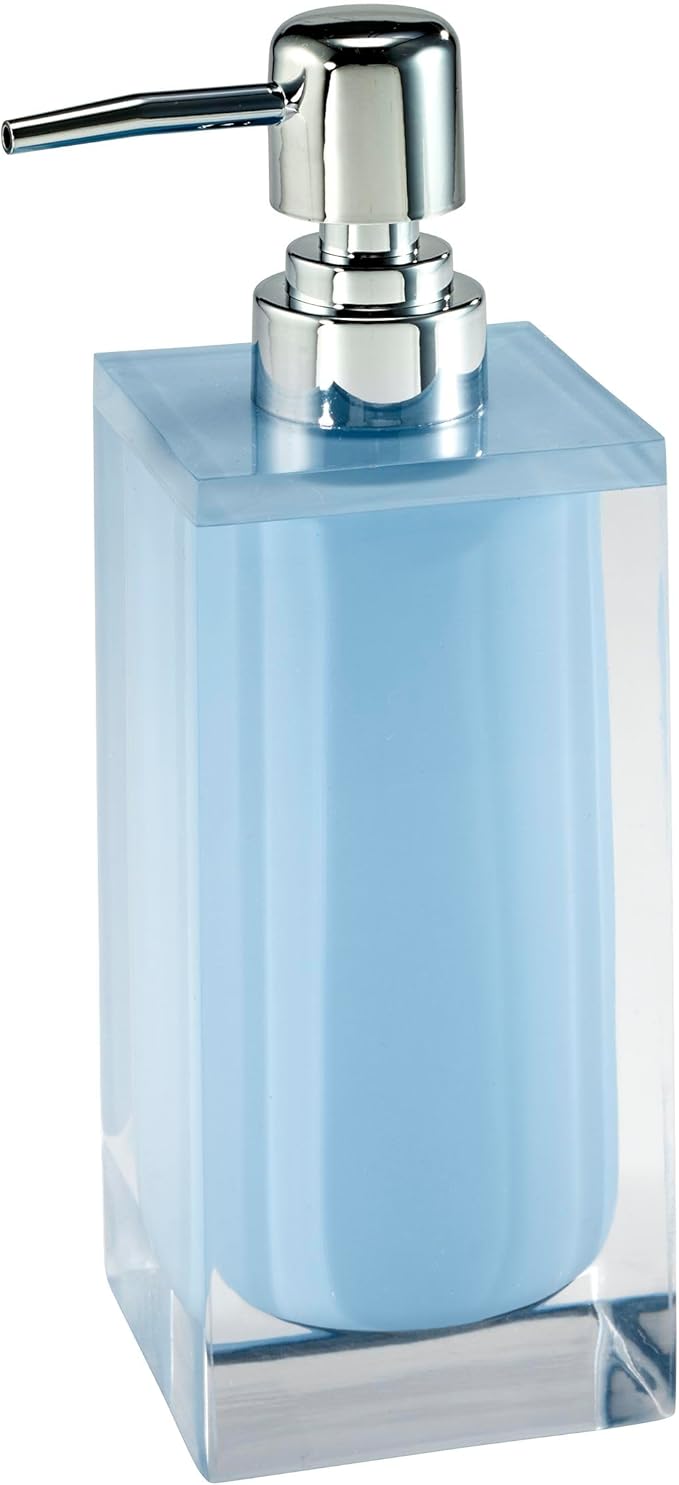 Izod - Lotion Pump/Soap Dispenser, Sleek Resin Countertop Accessories, Dorm Room Essentials, Modern Home Decor (Marina Collection, White)