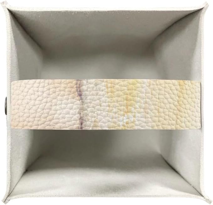 Beach Starfish Tissue Box Covers Foldable Square Facial Tissue Case Waterproof Facial Paper Organizers Dispenser for Bathroom Night Stand