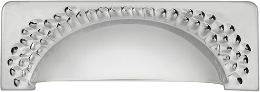 Hickory Hardware 1 Pack Solid Core Kitchen Cabinet Pulls, Luxury Cabinet Handles, Hardware for Doors & Dresser Drawers, 3-3/4 Inch (96mm) Hole Center, Chrome, Craftsman Collection