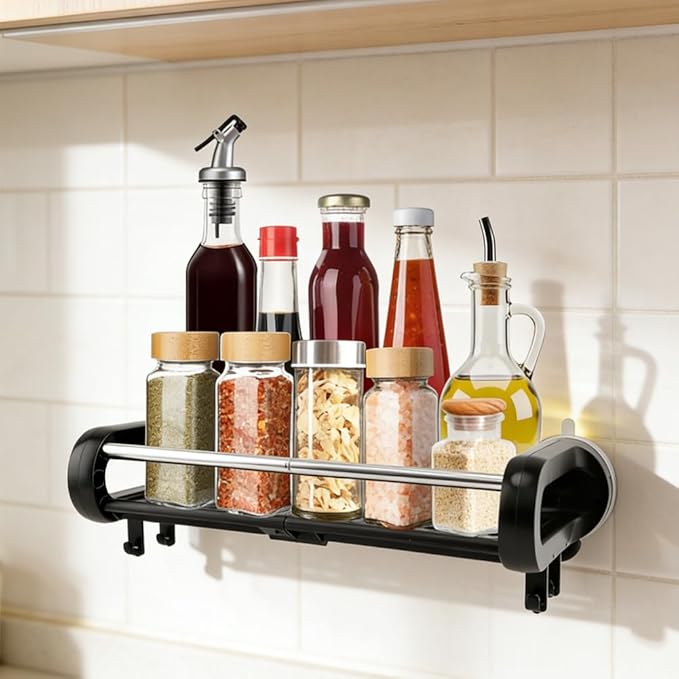 Strong Suction Cup Shower Caddy, Shower Shelf for Home Storage, No-Drilling Removable Bath Organizer Suction Powerful Heavy Duty, Wall Mounted Easy Install, With Shampoo Brush
