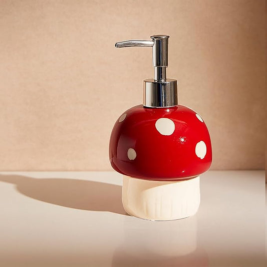 Mushroom Soap Dispenser, Kitchen and Bathroom Decor, Cottage core Decor