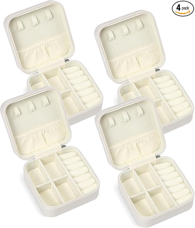 Travel Jewelry Case, Travel Jewelry Box, Mini Jewelry Travel Case, Jewelry Organizer Case, Portable Small Jewelry Organizer Storage Boxes - Best Gift for Women Girls.