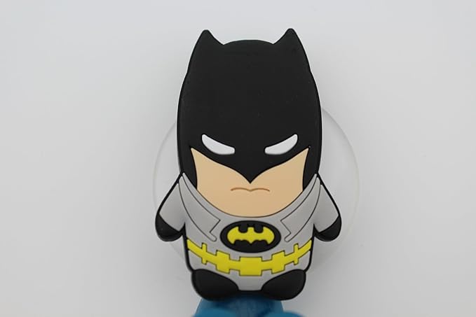 Bat Superhero 2 pcs Set Toothbrush Holders with Suction Cup for Wall in Bathroom at Home RV Camper Van