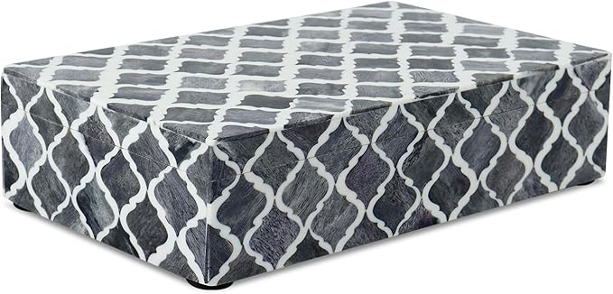 Handicrafts Home Decorative Storage Box 10x6 â Remote Organizer Box with Lid, Modern Decorative Keepsake Box, Boho Shelf DÃ©cor, Memory Box for Photos or Letters, Decorative Box for Table DÃ©cor