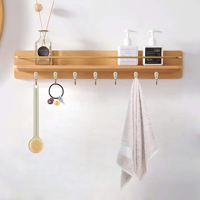 12 Pack Silver Coat Hooks Wall Mounted, Rustproof Zinc Alloy Metal Hooks for Hanging Coats, Heavy Duty Utility Key Holder Hooks with Screws for Bathroom, Entryway, Kitchen, Hat, Towel, Cup, Robe
