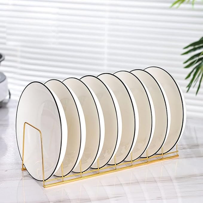 Small Bowl Drainer,Stainless Steel Bowl Drying Rack for Kitchen Counter Organizer Storage, Storage Shelf, Chrome (1 Dish Rack and 1 Bowl Rack(Gold))