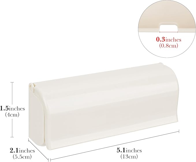 Linkidea Toothbrush Holder with Lid for Motorhome, Plastic, Self-Adhesive 6 Slots, Toothbrush Holder Compatible with Oral-B CrossAction
