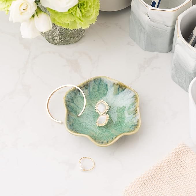 Ring Dish, Ceramic Trinket Tray, Small Dish for Jewelry, Key Bowl, Ring Tray for Jewelry, for Friends Sisters Daughter Mother