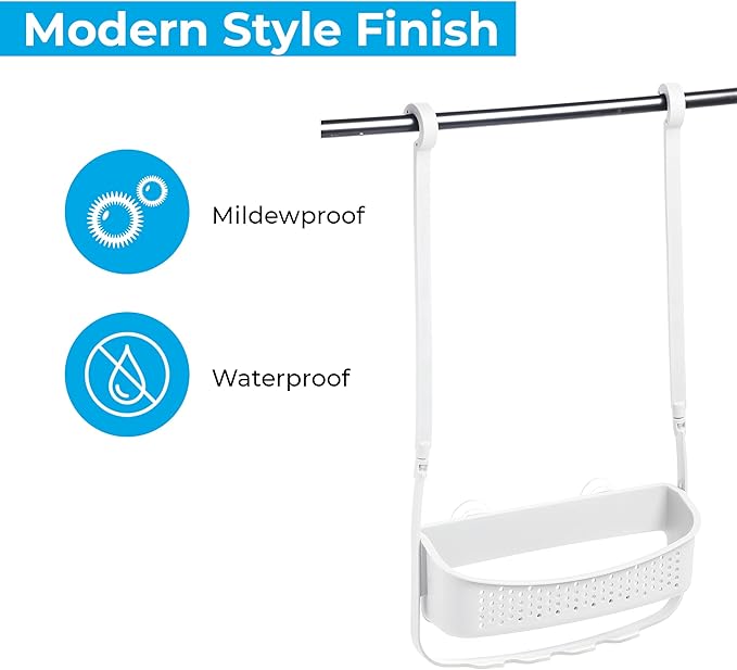 Blue Canyon Shower Caddy Single Hanging - White