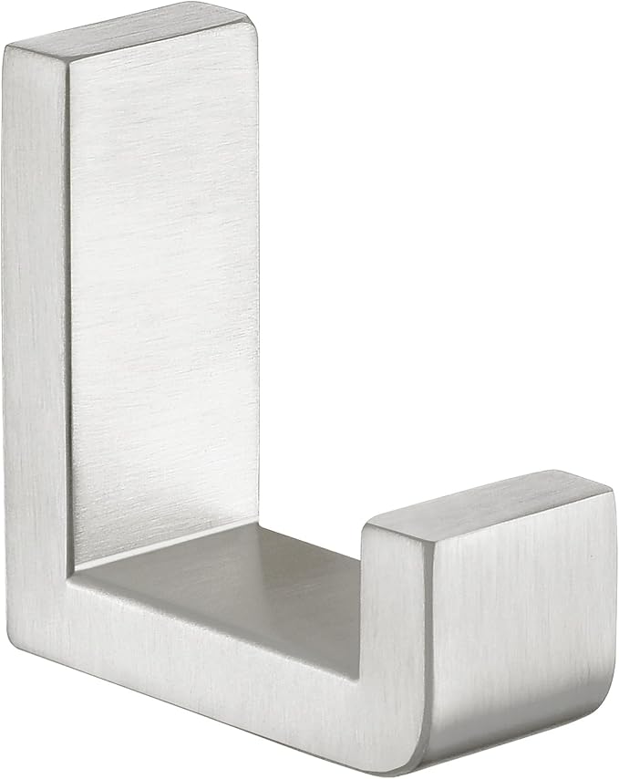 APLusee Brushed Nickel Towel Hook for Bathroom, 304 Stainless Steel Heavy Duty Bathroom Wall Hook, Wall Mounted