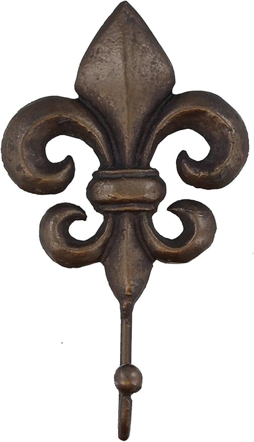 SPI Home Cast Iron Fleur De Lis Wall Hook